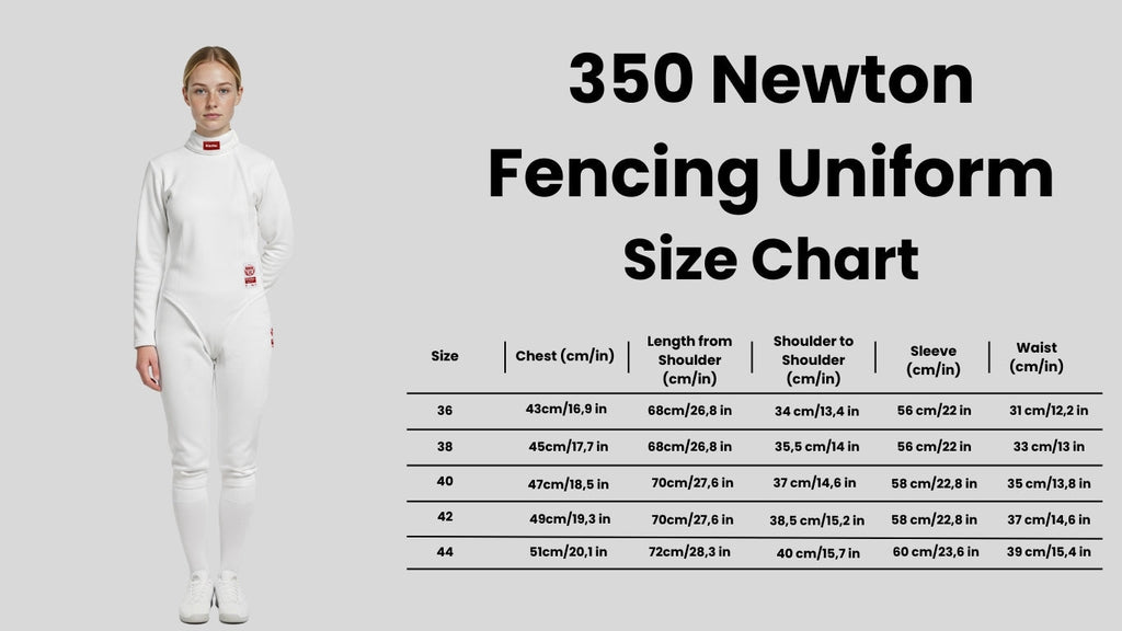 Women's 350N Fencing Uniform Set - CE Certified Jacket & Pants