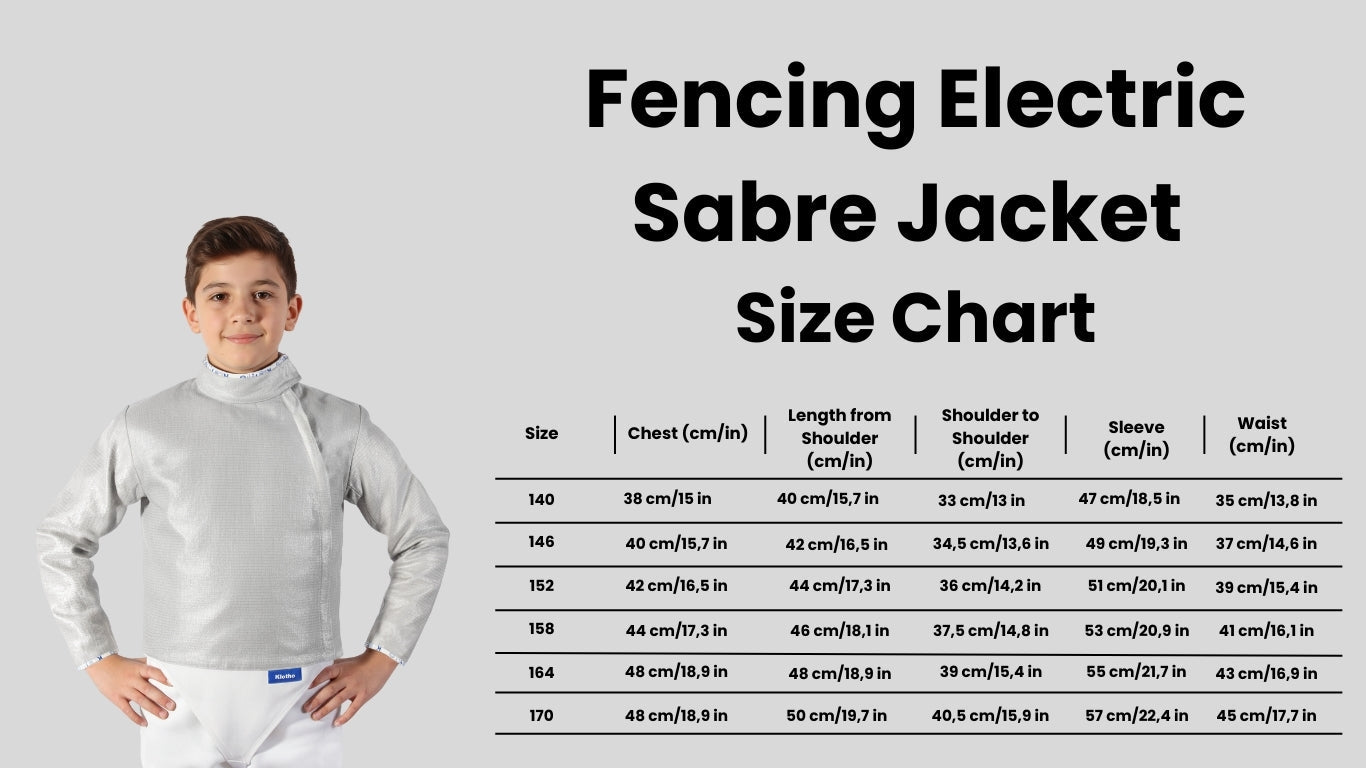 Fencing Electric Sabre Jacket Boys – Adult & Kids, Training & Competition