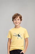 Boys’ Yellow Fencing Print T-Shirt