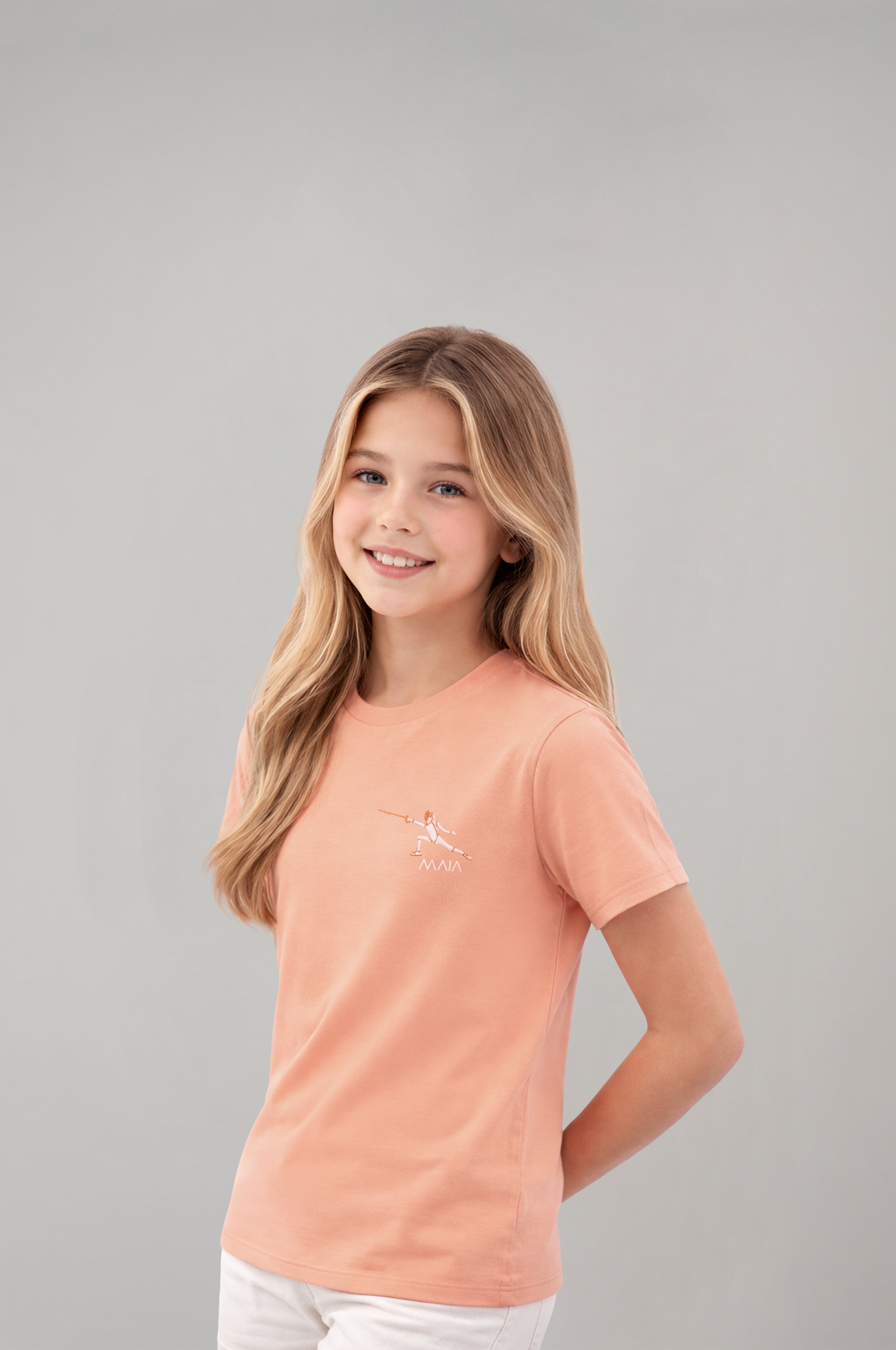 Girls’ Embroidered Fencing T-Shirt