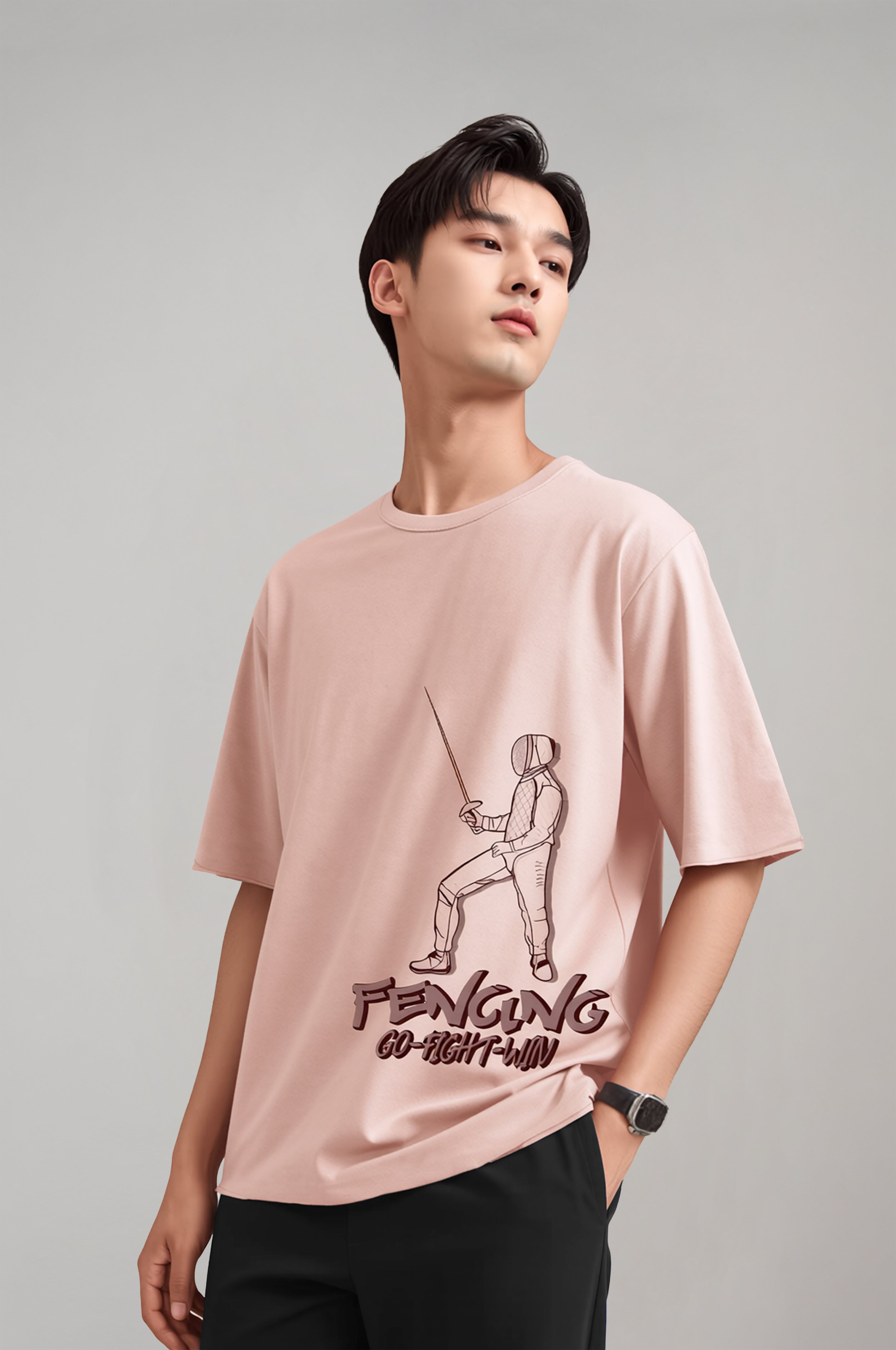 Men's Oversize Fencing T-shirt