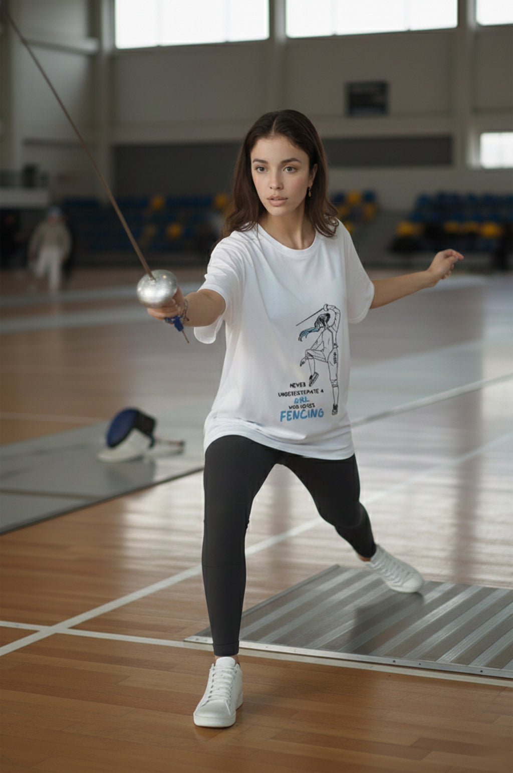 Women’s Relaxed Fit Fencing T-Shirt – Lightweight Modal Fabric