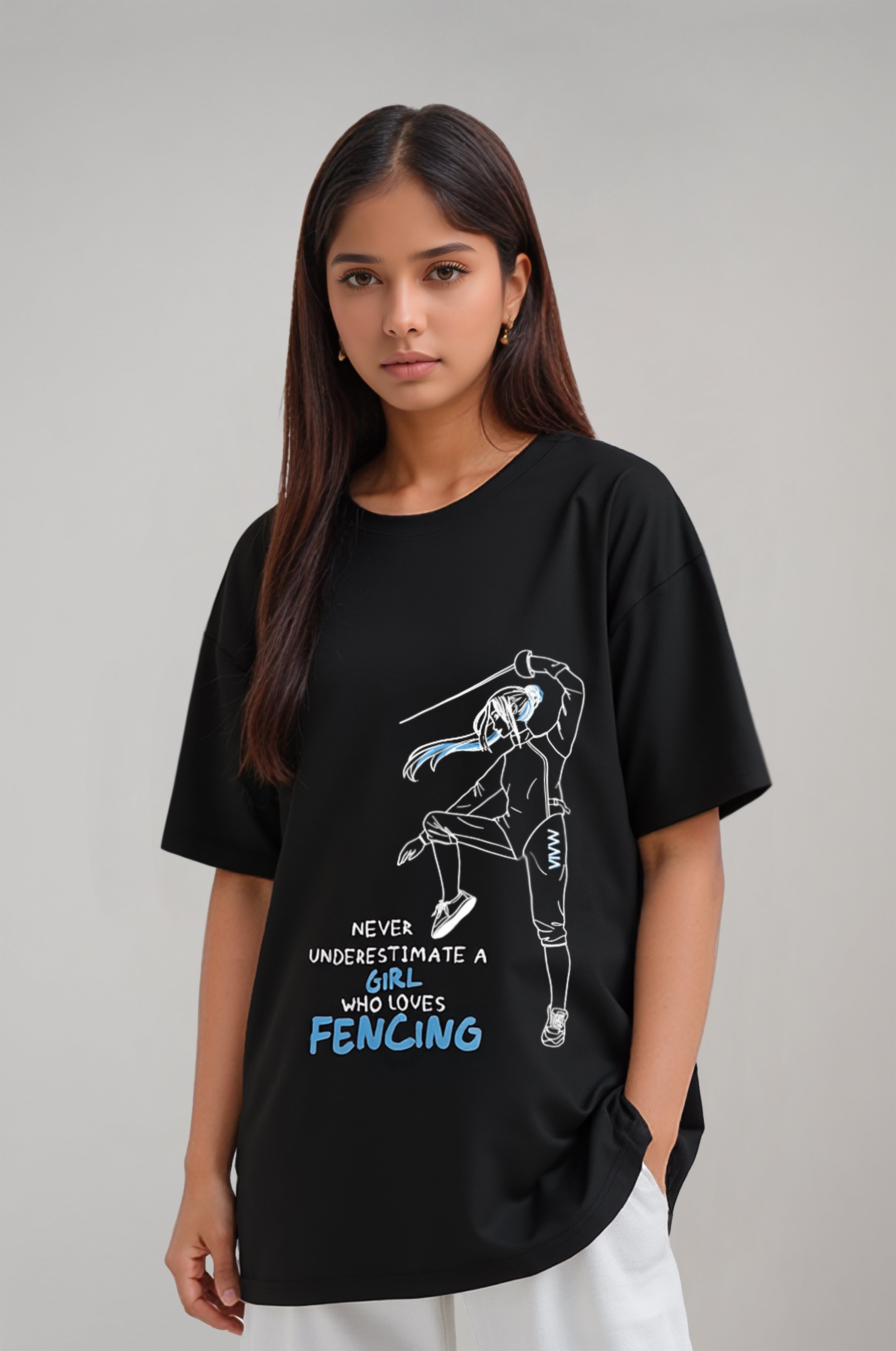Women’s Relaxed Fit Fencing T-Shirt – Lightweight Modal Fabric