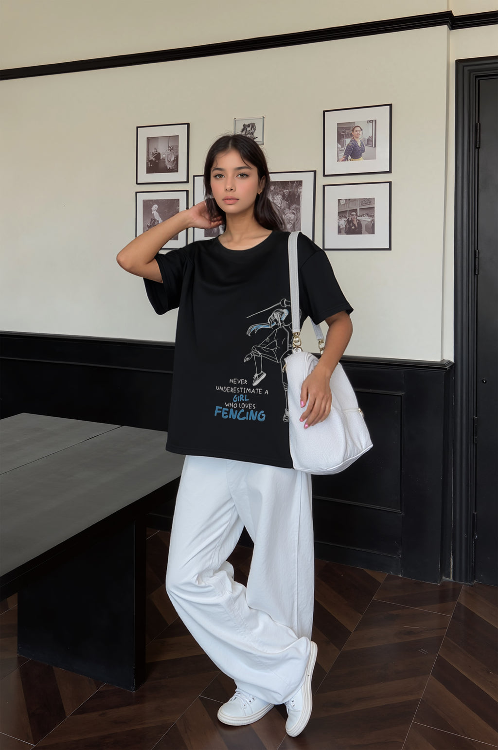 Women’s Relaxed Fit Fencing T-Shirt – Lightweight Modal Fabric