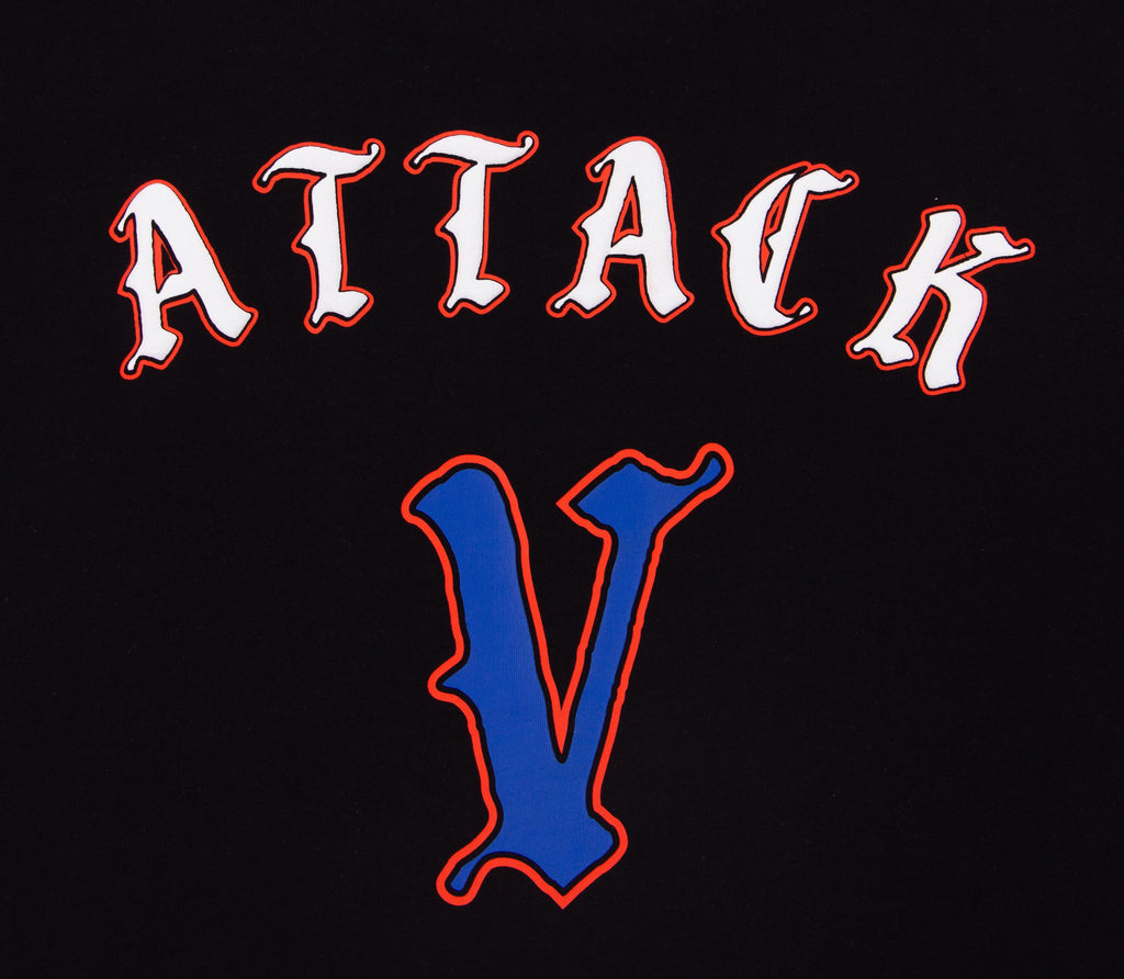 Boy's Black Fencing Attack Printed T-Shirt