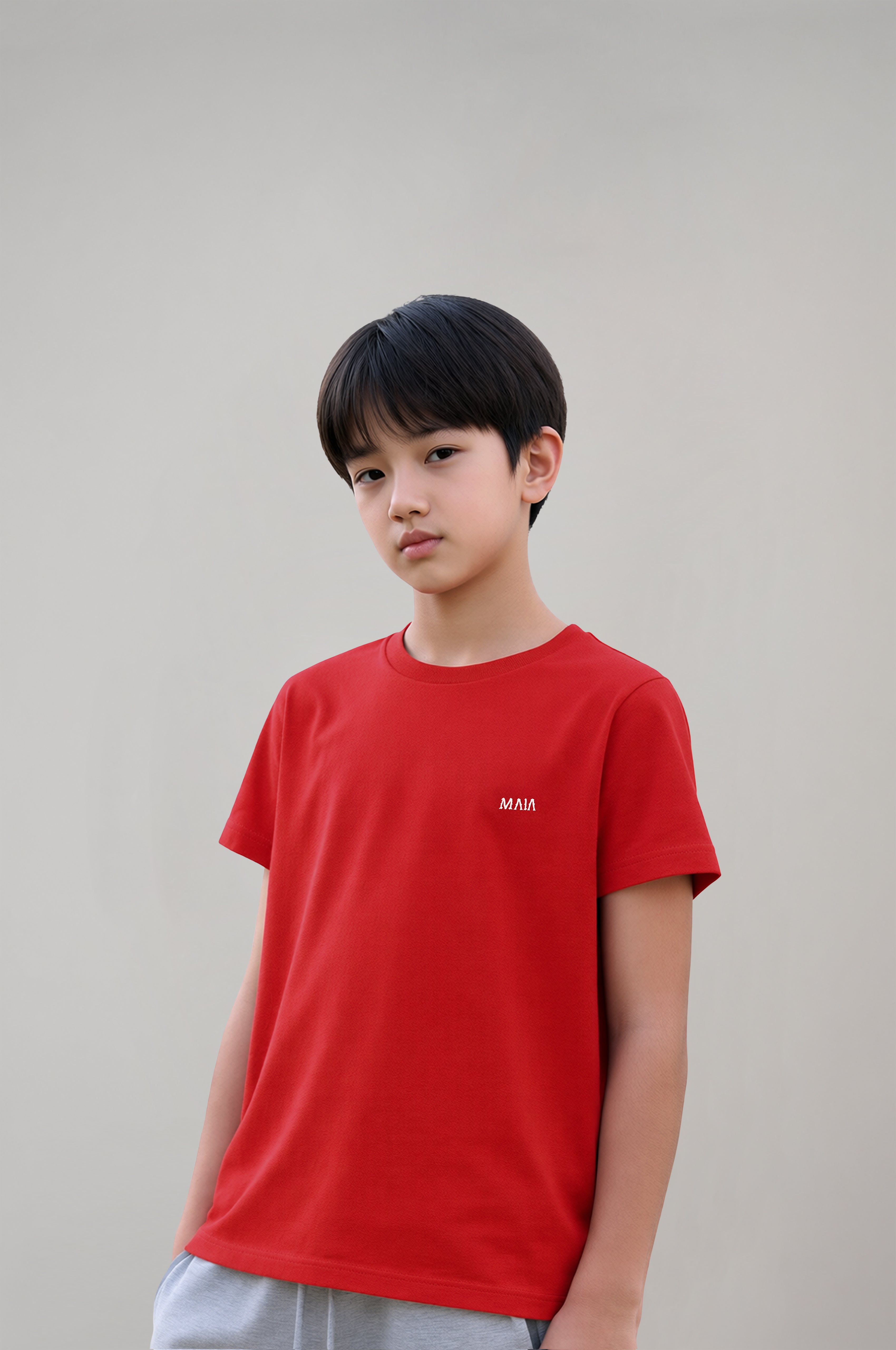 Boy's Red Fencing Attack Printed T-Shirt