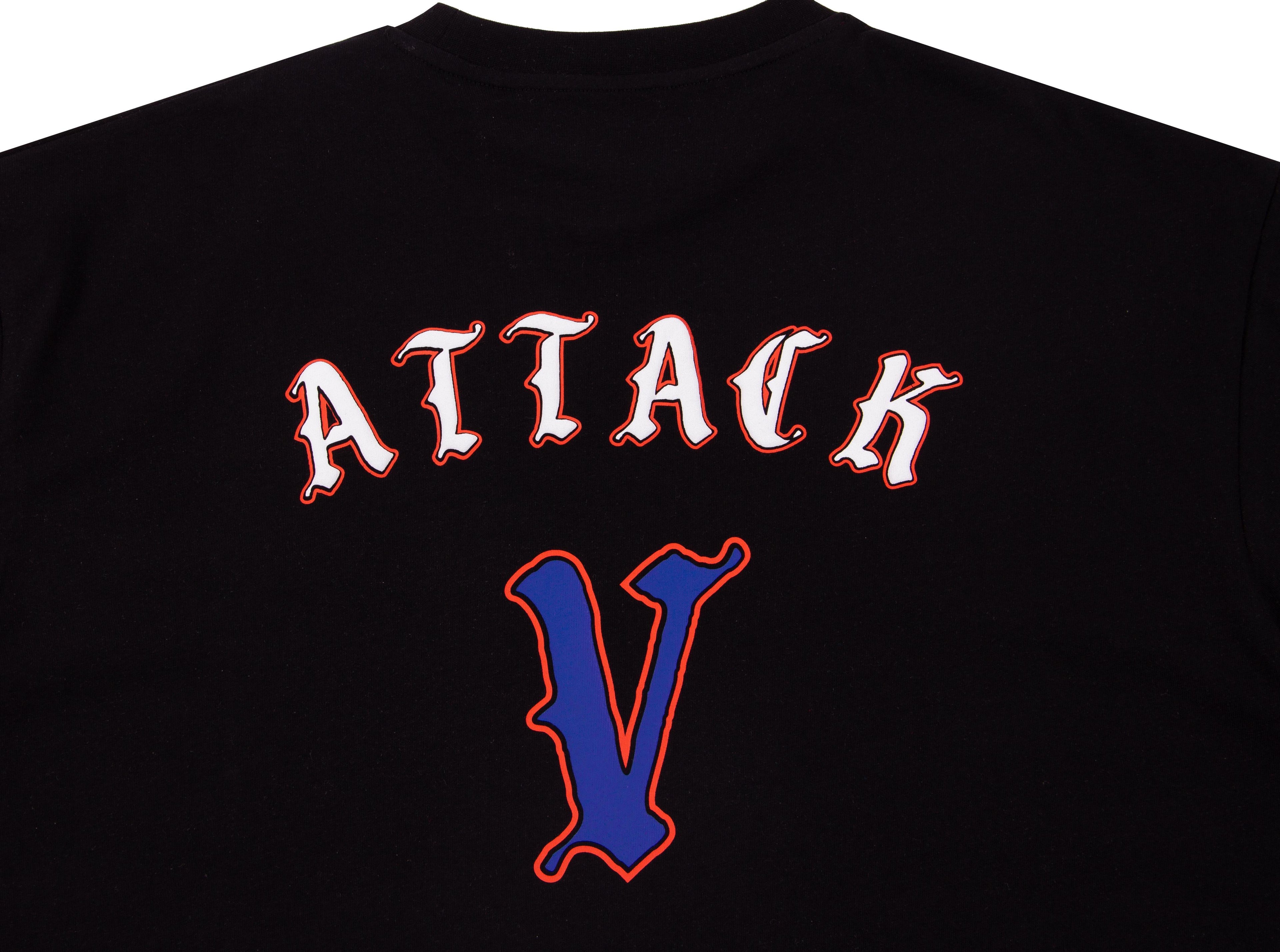 Men's Black Oversized T-Shirt with Fencing Back Print