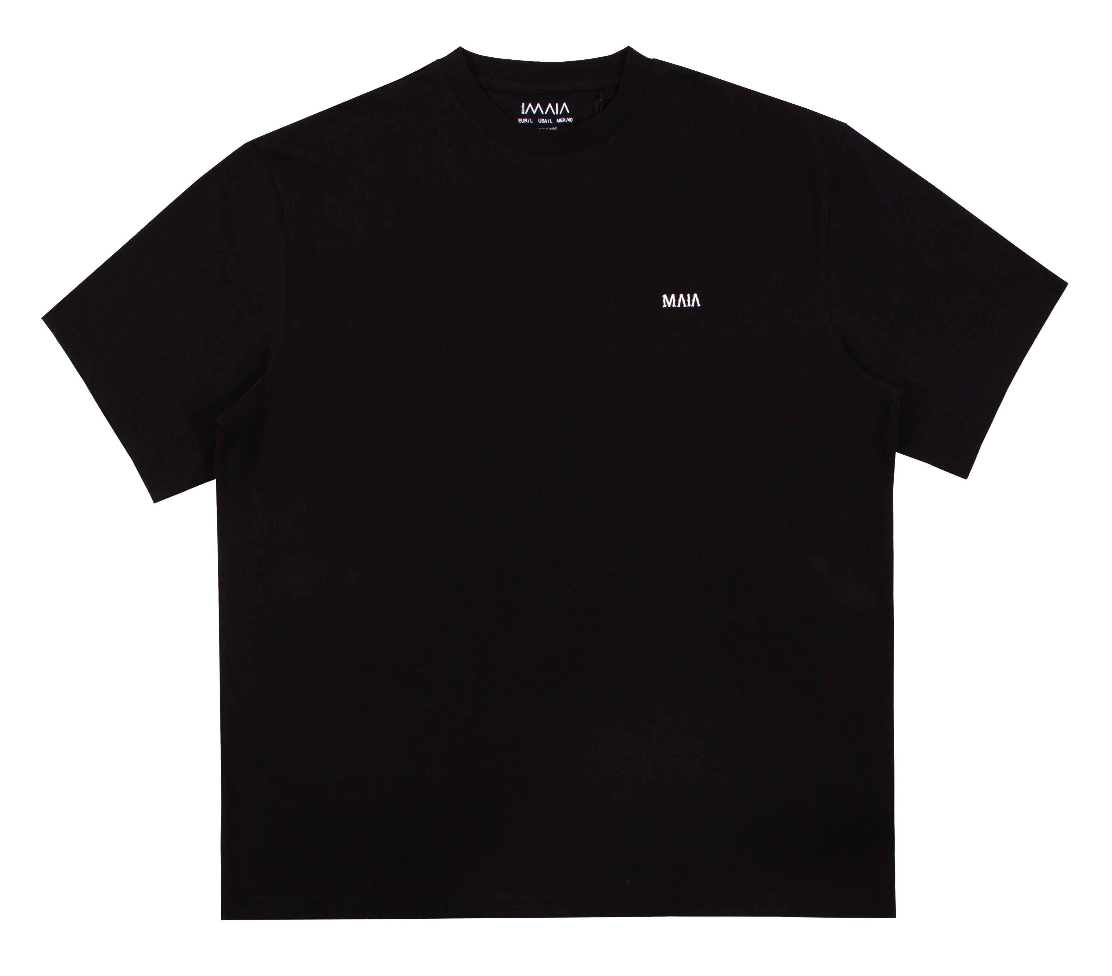 Men's Black Oversized T-Shirt with Fencing Back Print