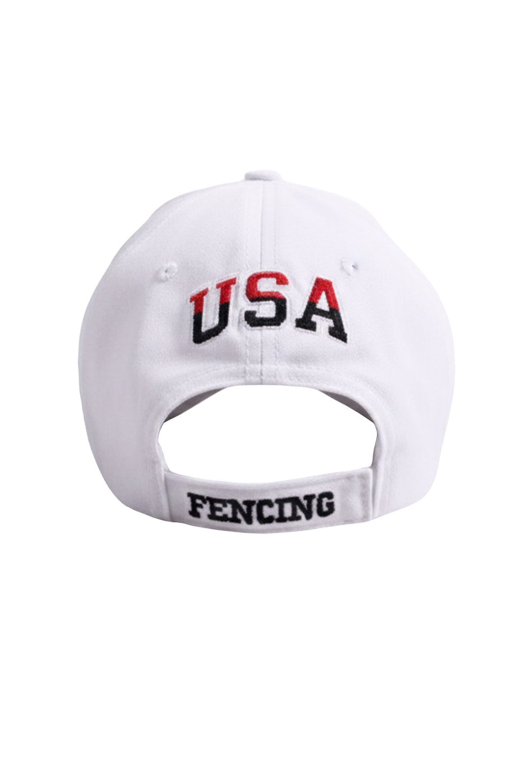Fencing American Flag Flat Cap – Classic Adjustable White Cap for Men and Women