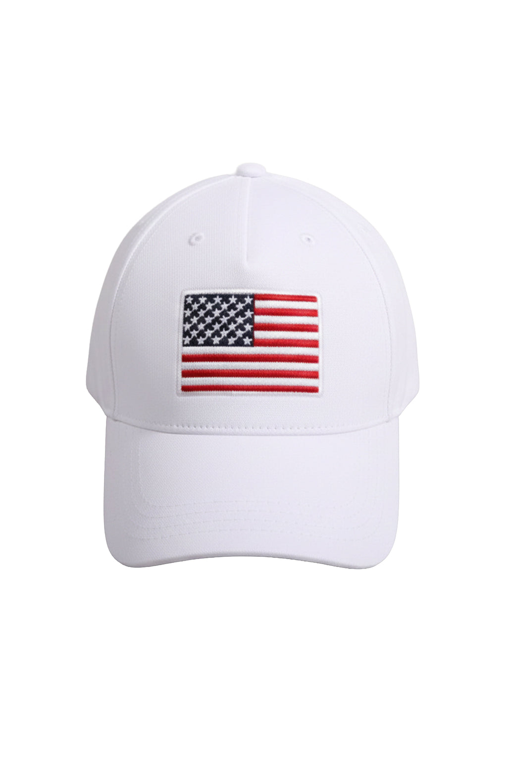Fencing American Flag Flat Cap – Classic Adjustable White Cap for Men and Women