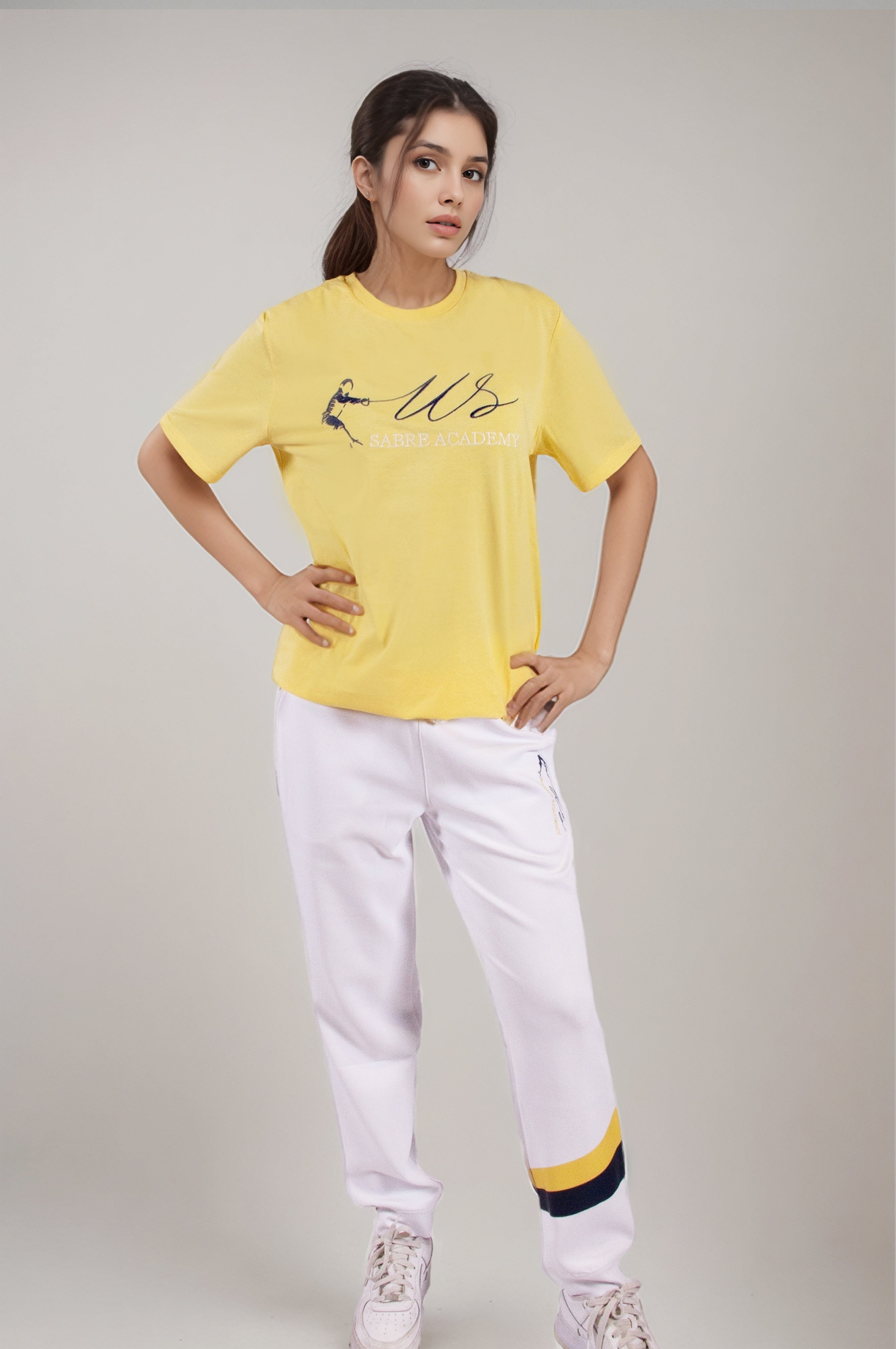 US Sabre Academy Yellow Embroidered T-Shirt