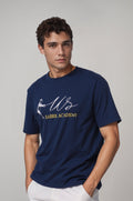 US Sabre Academy Navy Blue Embroidered T-Shirt